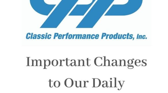 CPP COVID-19 update, April 2020, customer and employee safety.