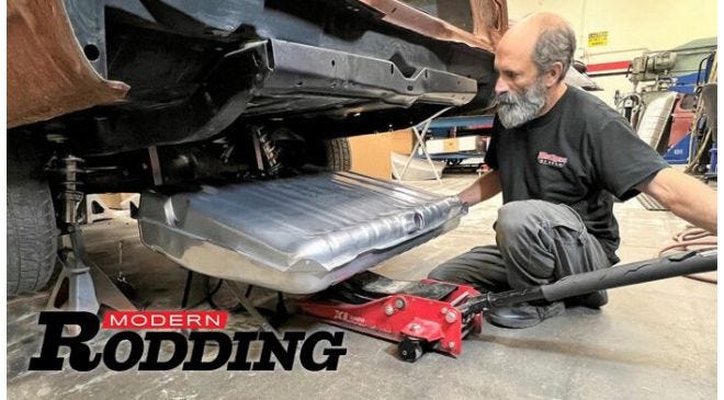 Step-by-step gas tank installation for 1965 Chevelle