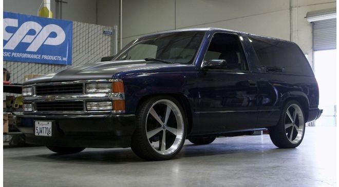 Installing DashSkin cover on a cracked 1996 Chevy Tahoe dash.