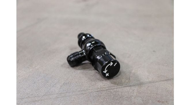 Installing CPP's power steering flow valve for easy adjustments