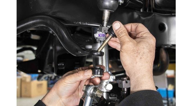 Installed CPP Remote Master Cylinder Cap for easy access