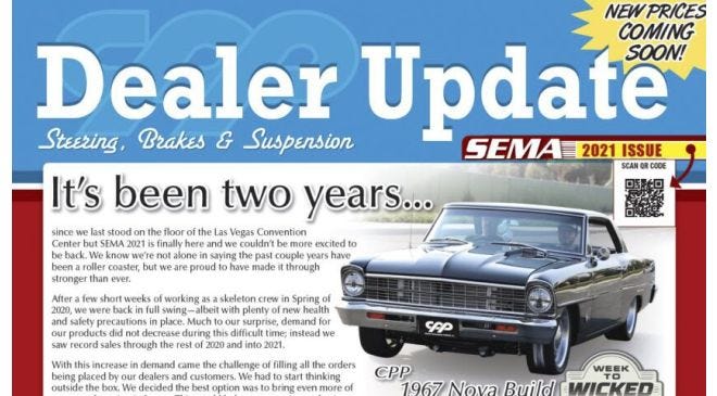 Product showcase and updates from CPP at SEMA 2021.