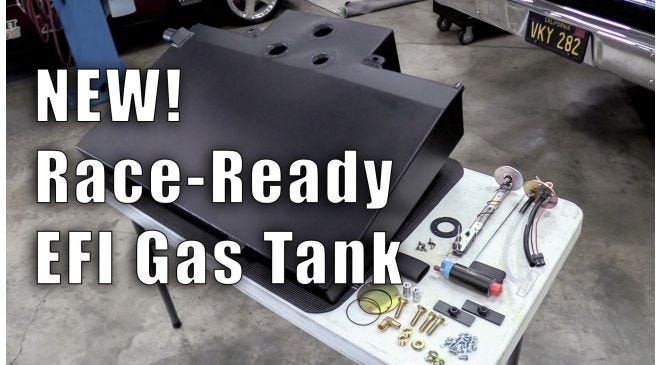New gas tank by CPP designed for Pro Touring Nova.