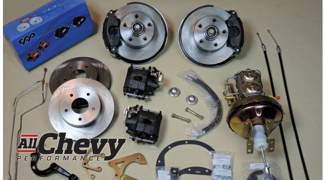Braking assist system installation on a classic Chevelle.