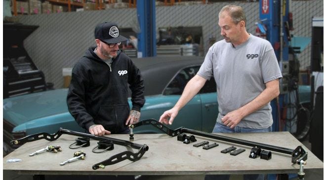 Comparison of old and new CPP sway bars for vehicles
