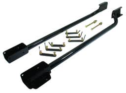 CPP Subframe Connectors for 1964-70 Ford Mustang, Tubular, Black, Kit 1 6470SFC-B Sub-Frame Connectors $331.00