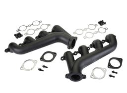 LS Exhaust Manifolds Rear Dump Black 1 LSRDM-B LS Exhaust $325.00