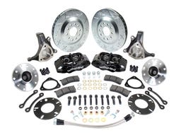 Mustang II Corvette Style Front Disc Brake Spindle Wheel Kit 5x5 and 5x5.5 w/ C7 Hubs & Stock Height Spindles, Black Caliper 1 M2CSS-5T-13B Disc Brake Conversion Kits $779.00