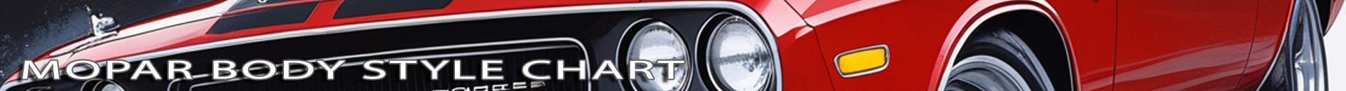 Mopar Body Style Chart